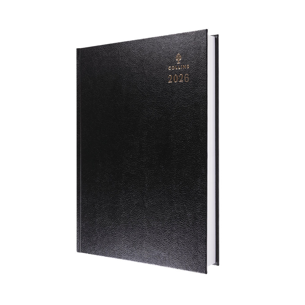 Thumbnail: Collins A4 Desk Diary 2 Pages Per Day Black 2026 4726
