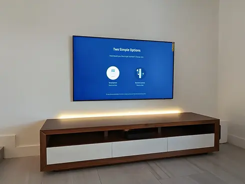 Professional TV installation by Pronto Handyman in Cutler Bay home living room