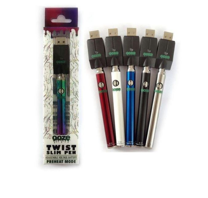 Batería Ooze Twist 320mAh Para Destilados THC Delta 9 Premium Concentrados