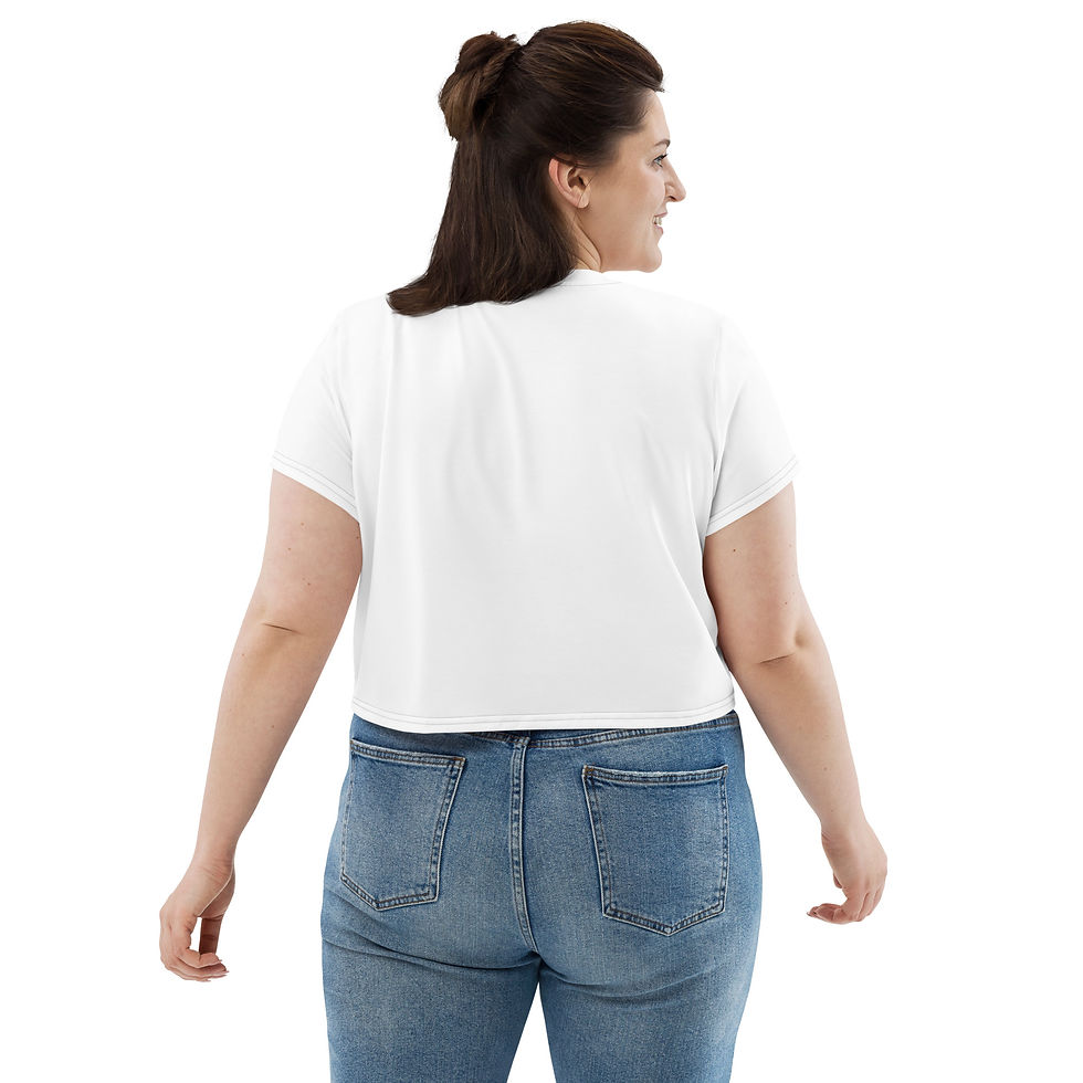 Thumbnail: Original Sadistic Sisterhood Type Print Crop Tee
