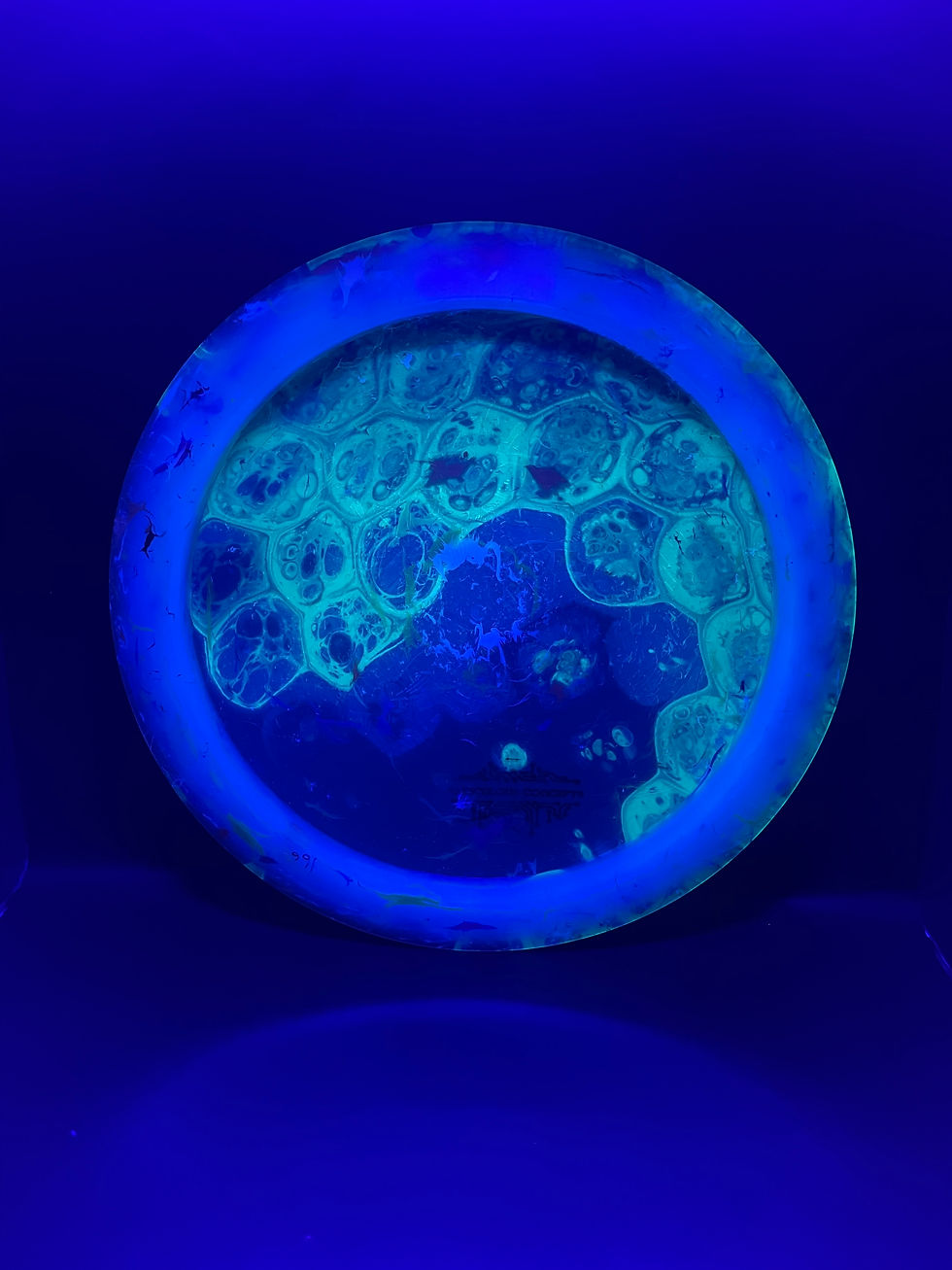 Thumbnail: Backside Green and Black Spiral Cell Scorch under blacklight
