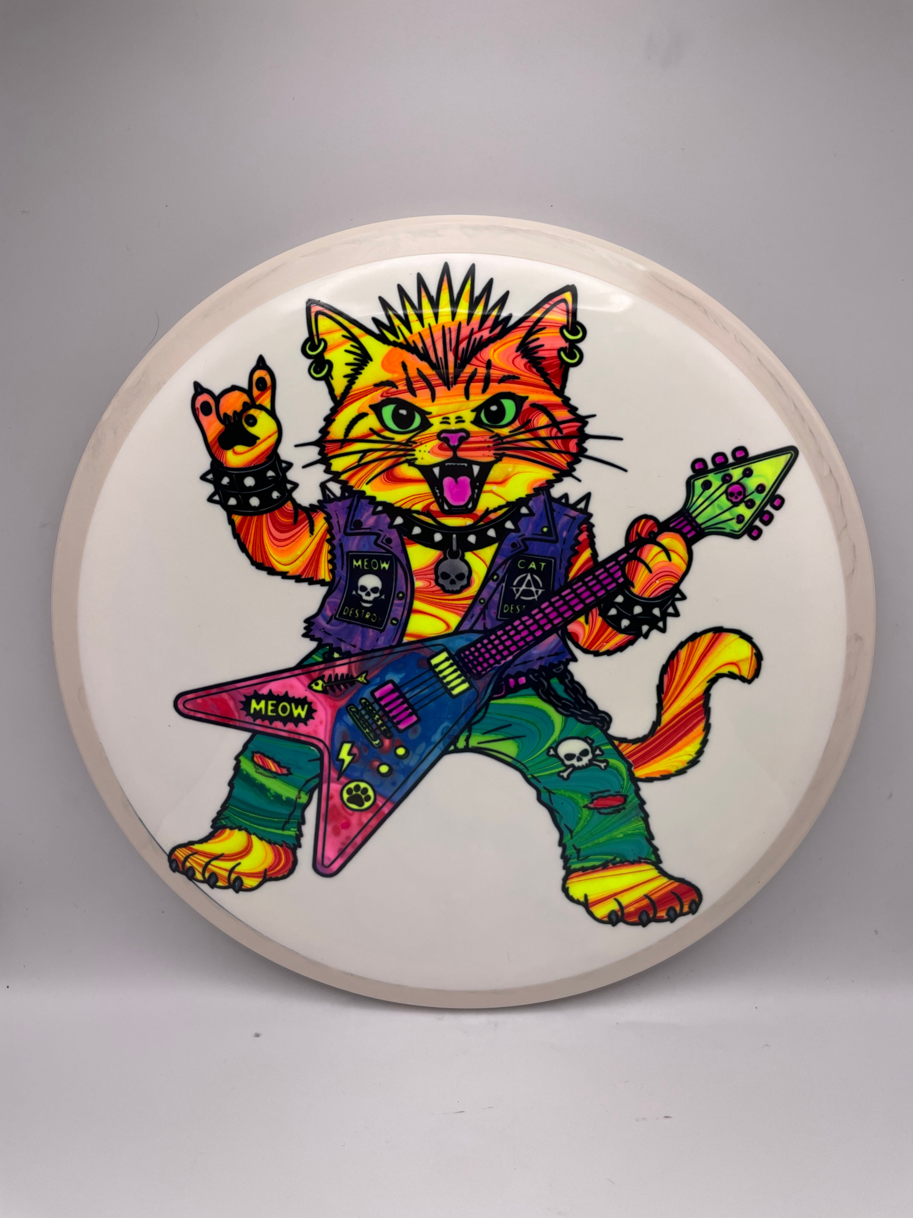 Metal Guitar Kitty Bokeh