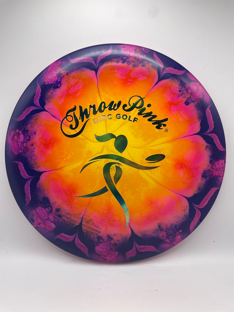 Frontside Yellow, Pink and Purple Flower Throw Pink Mako3