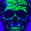 Thumbnail: Close-Up Frontside Tropical Tree Skull Berg under blacklight