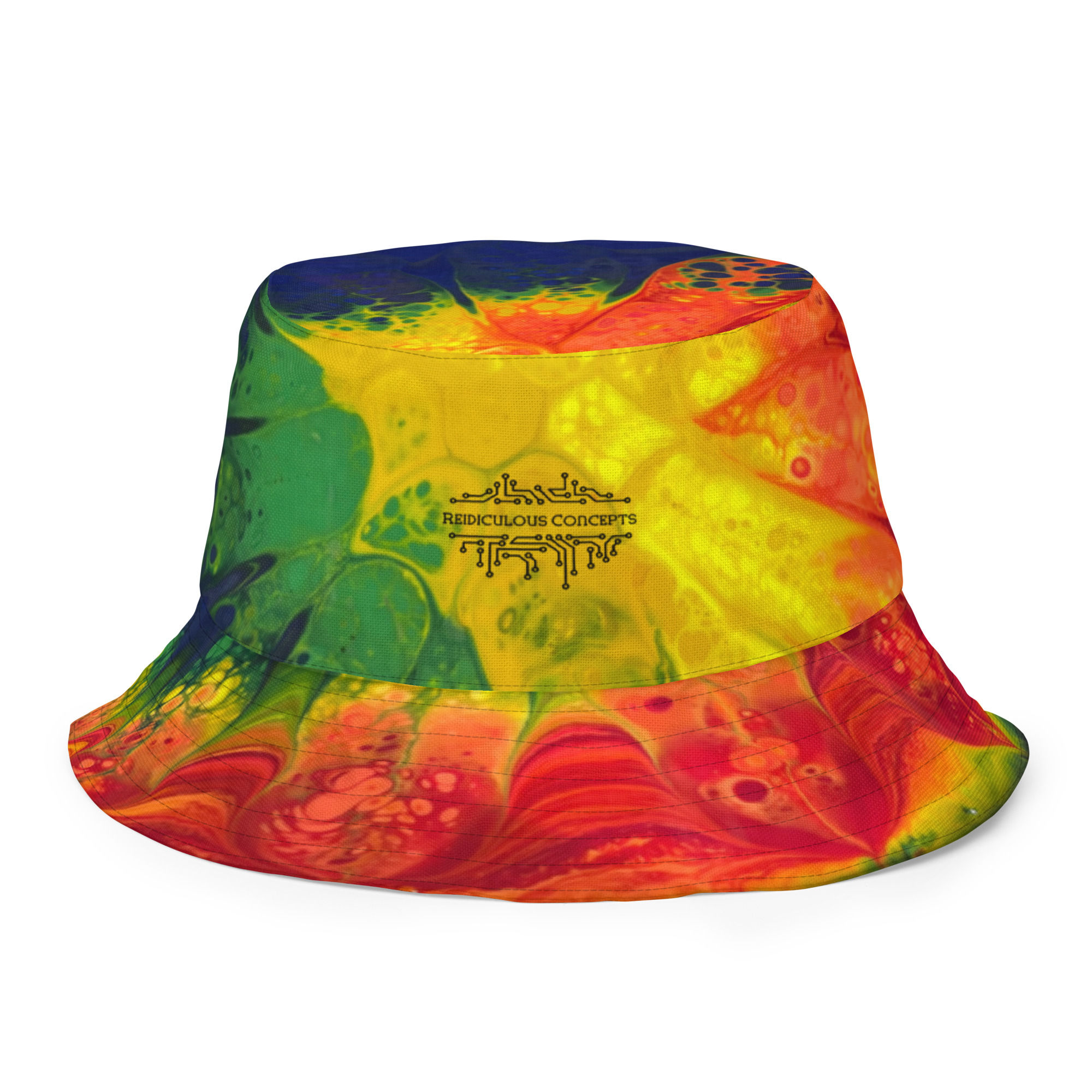 Tropical Citrus Blast Reversible bucket hat