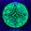 Thumbnail: Frontside Green 4-Pointed Star with Large Green Cell Relay under blacklight