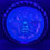 Thumbnail: Backside Stained Glass Bee Buzzzsaw under blacklight