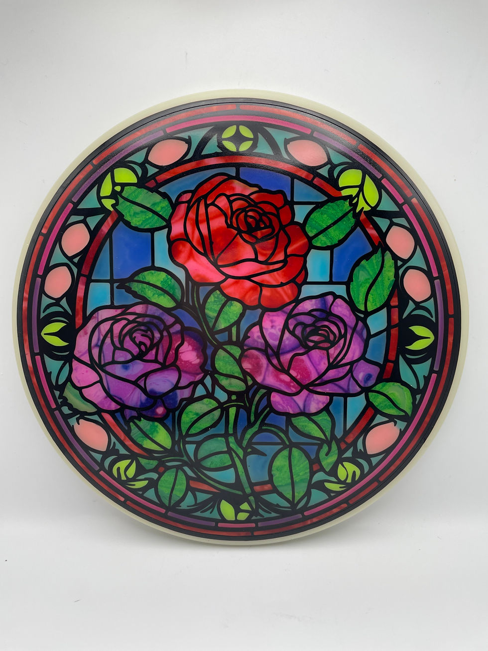 Frontside Stained Glass Roses Hex