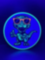 Frontside Green Chill T-Rex Zone under blacklight