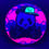 Thumbnail: Frontside Green Hat Panda with Pink and Blue Cell Watt under blacklightBa