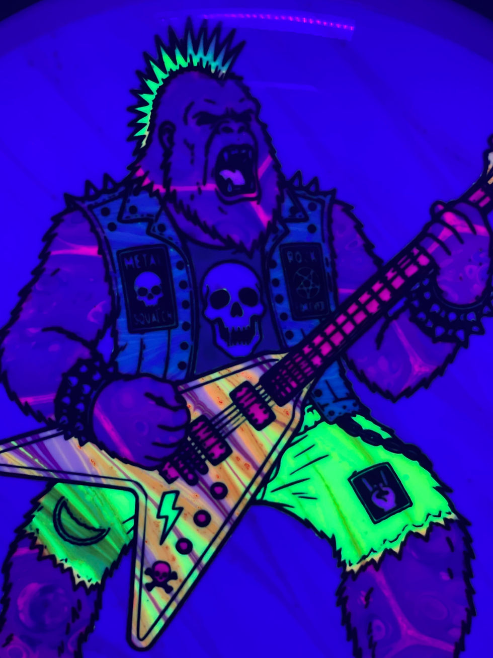 Thumbnail: Purple Metal Sasquatch Playing Guitar Detour