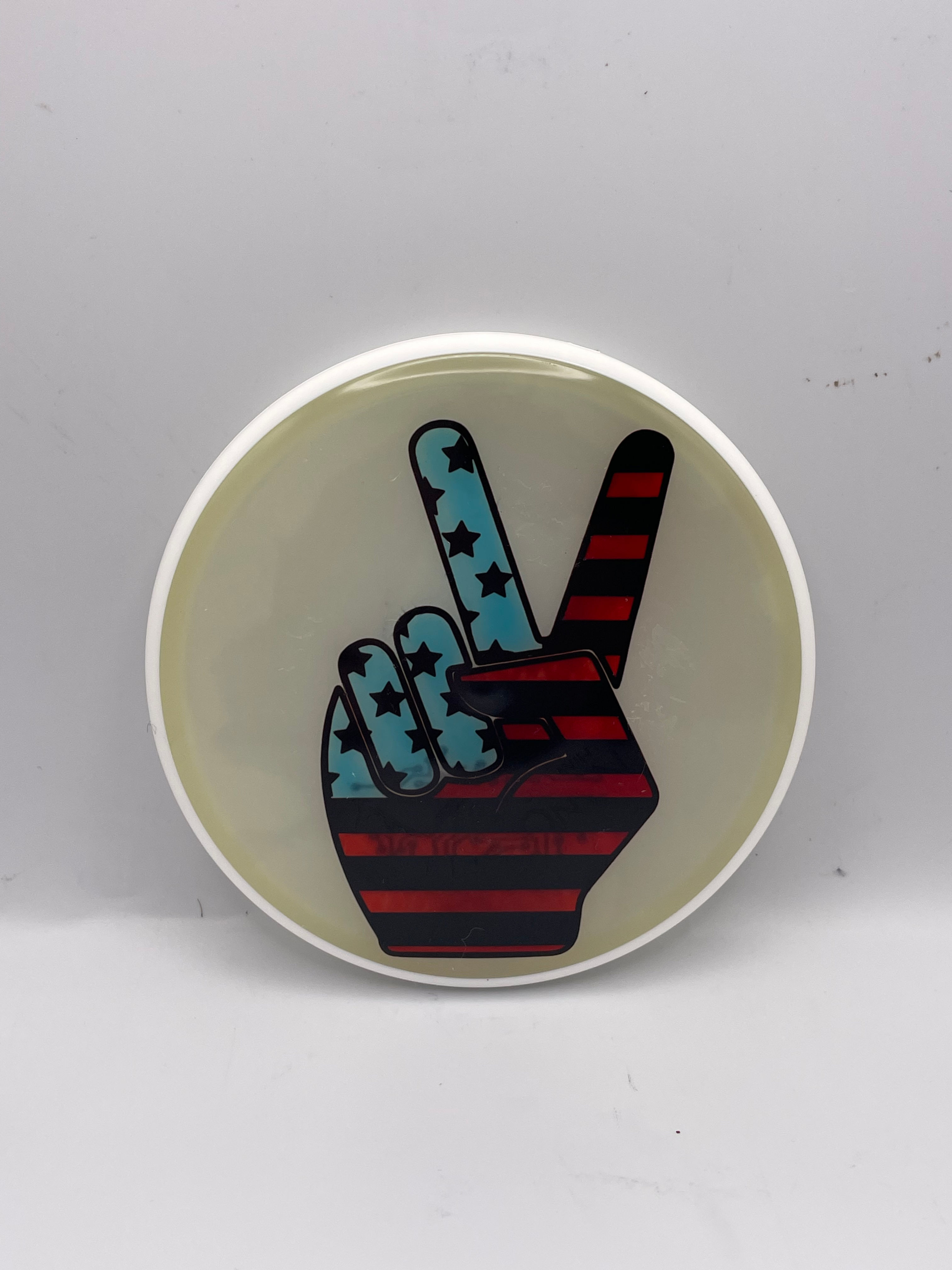 American Flag Peace Sign Mini