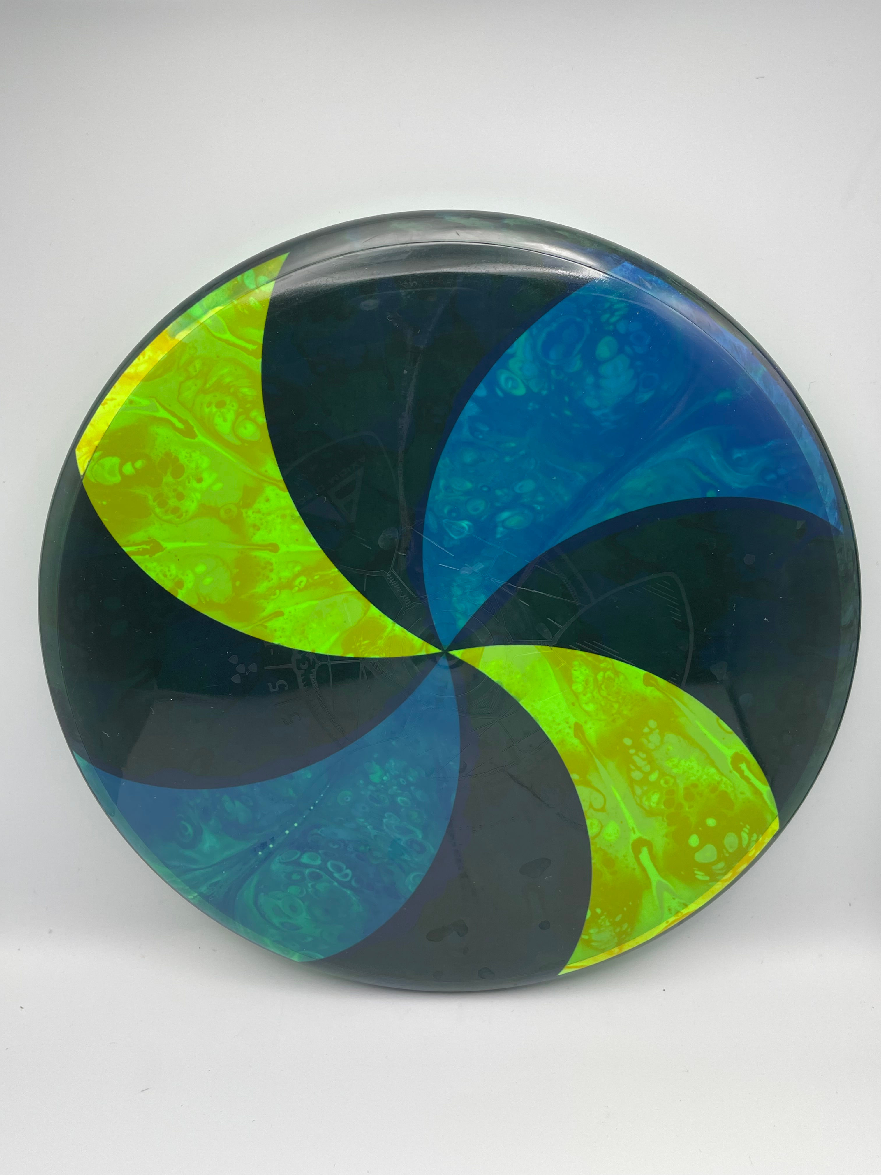 Blue and Yellow Pinwheel Hex