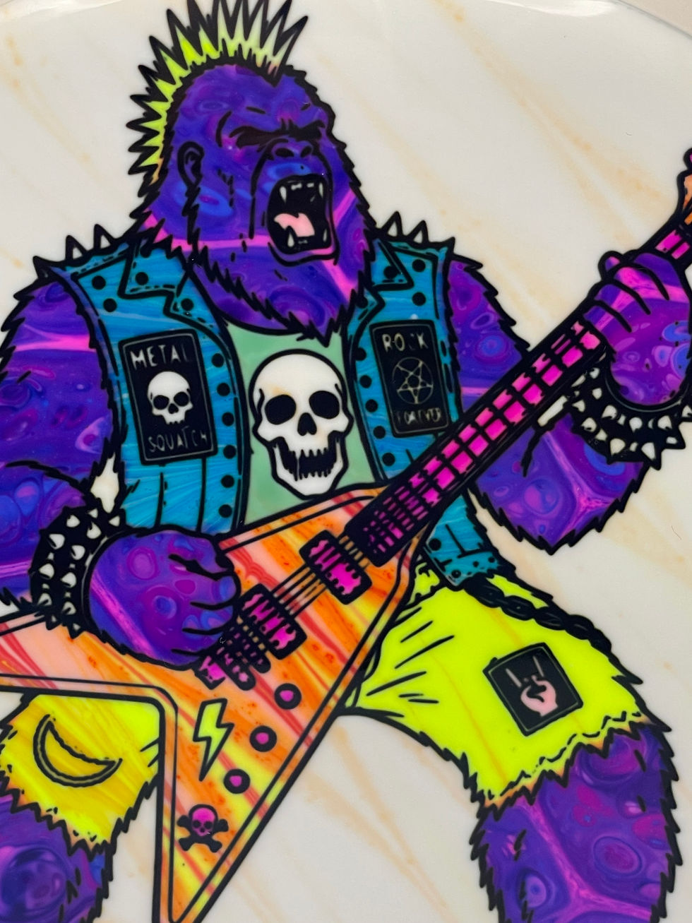 Thumbnail: Purple Metal Sasquatch Playing Guitar Detour