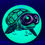 Thumbnail: Frontside Green Turtle with Red Goggles Trail under blacklight