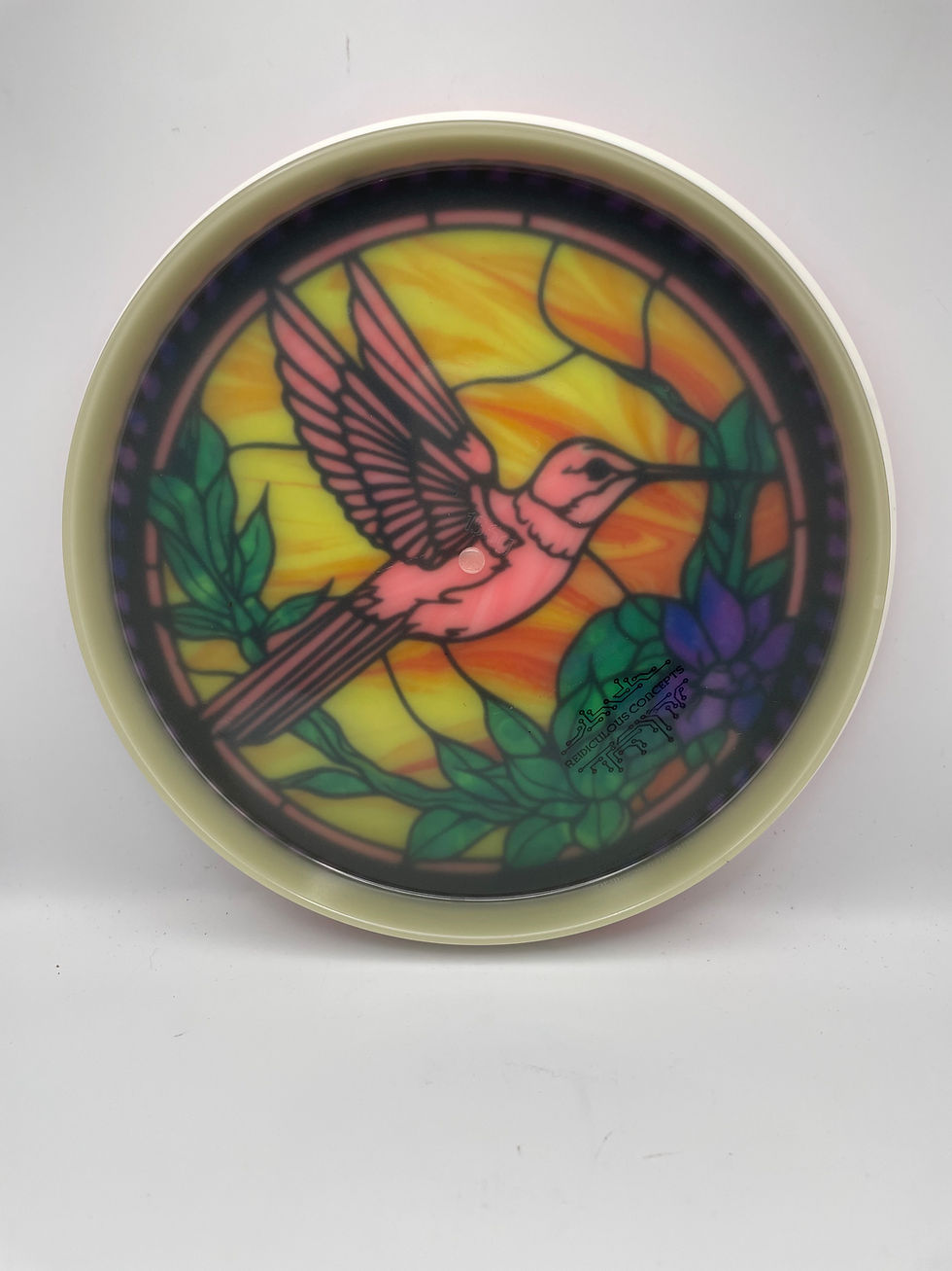 Thumbnail: Backside Stained Glass Hummingbird Glitch