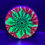 Thumbnail: Frontside Red and Yellow Star Snowflake Mini under blacklight