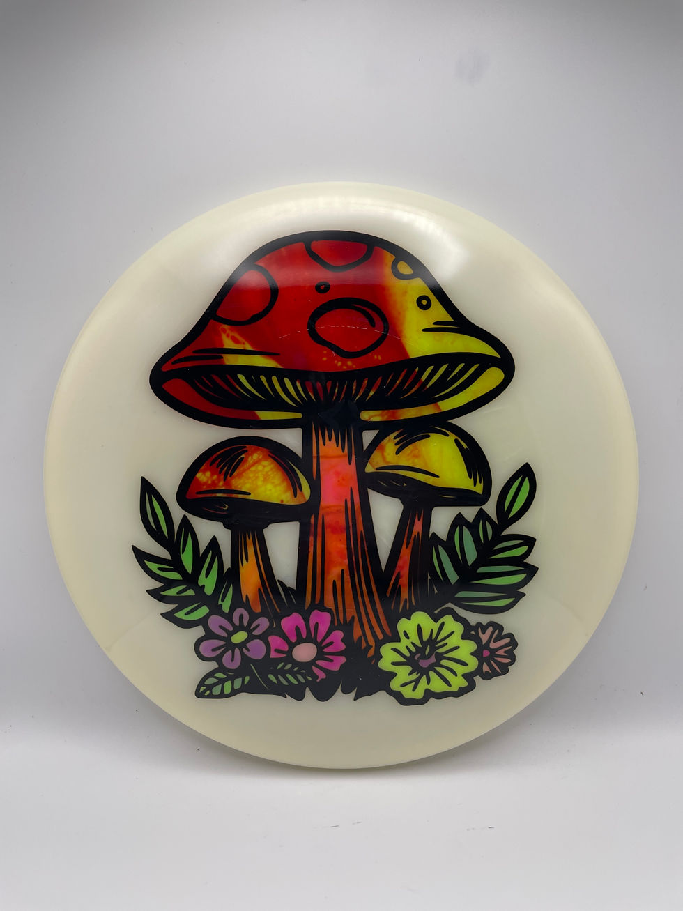 Frontside Fiery Mushrooms with Flowers Judge
