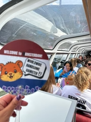 Hamsterdam BTSxARMy Canal cruise in Amsterdam