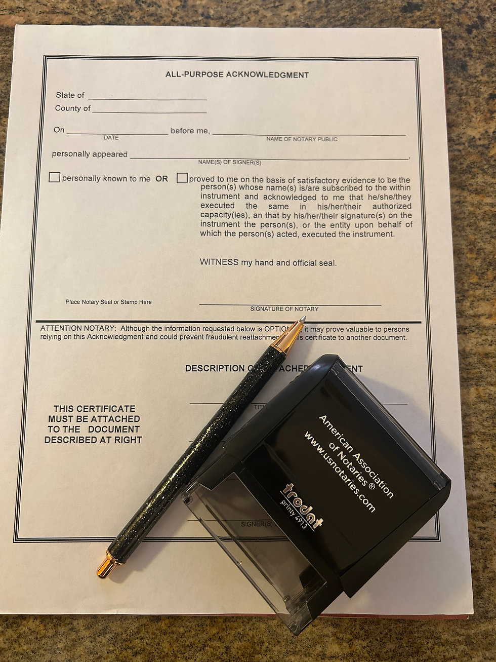 Your Front Door is the New Notary Office (Mobile Services)