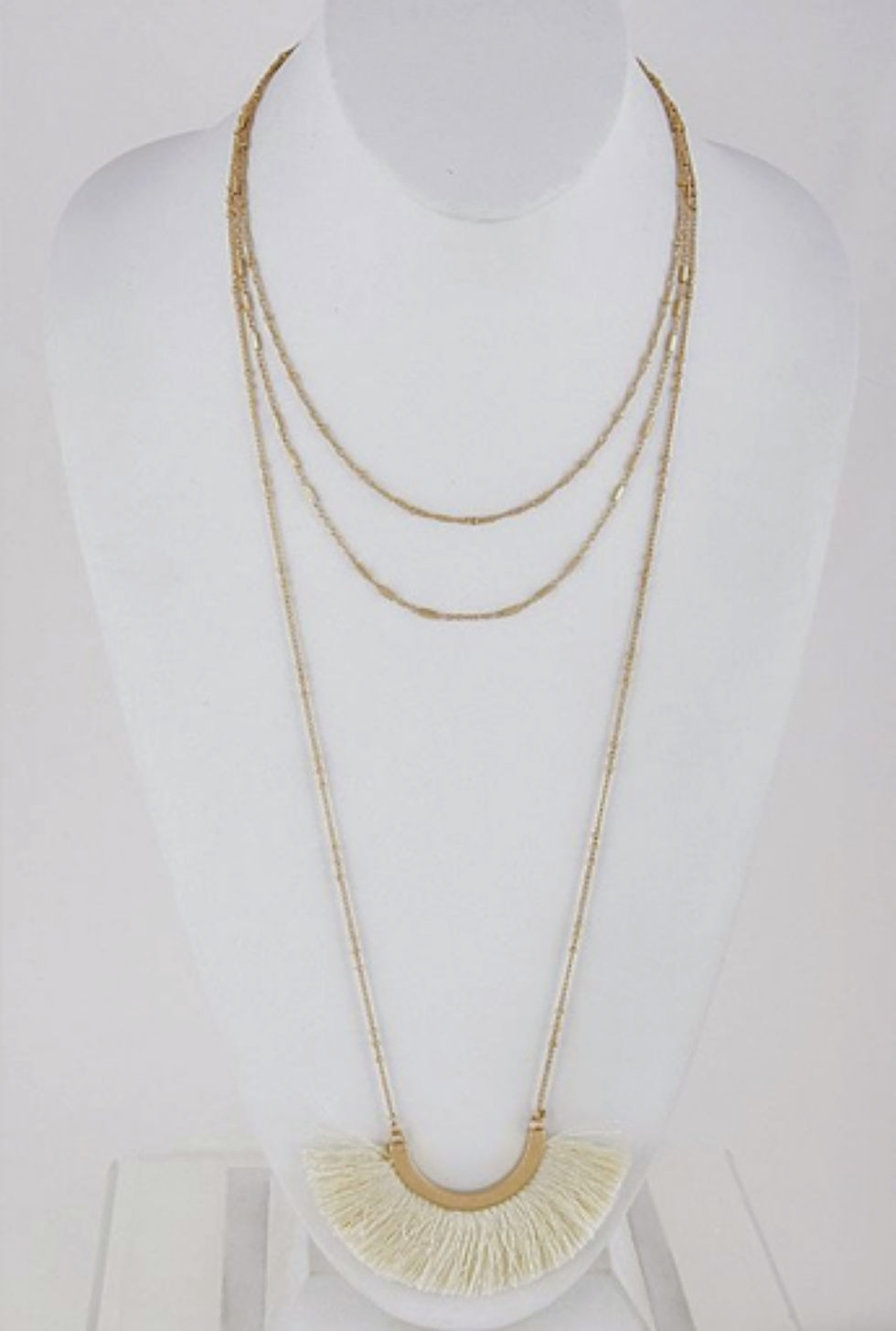 Thumbnail: Loretta Tassel Pendant Necklace
