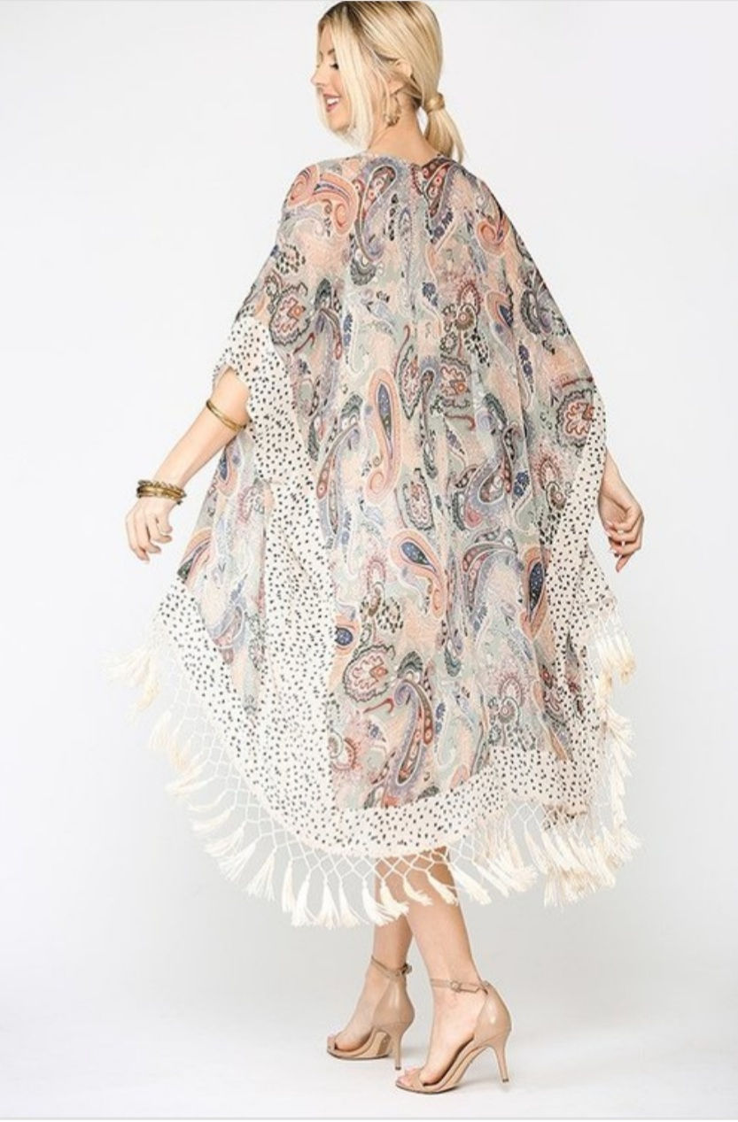Thumbnail: Summer Love Fringe Kimono