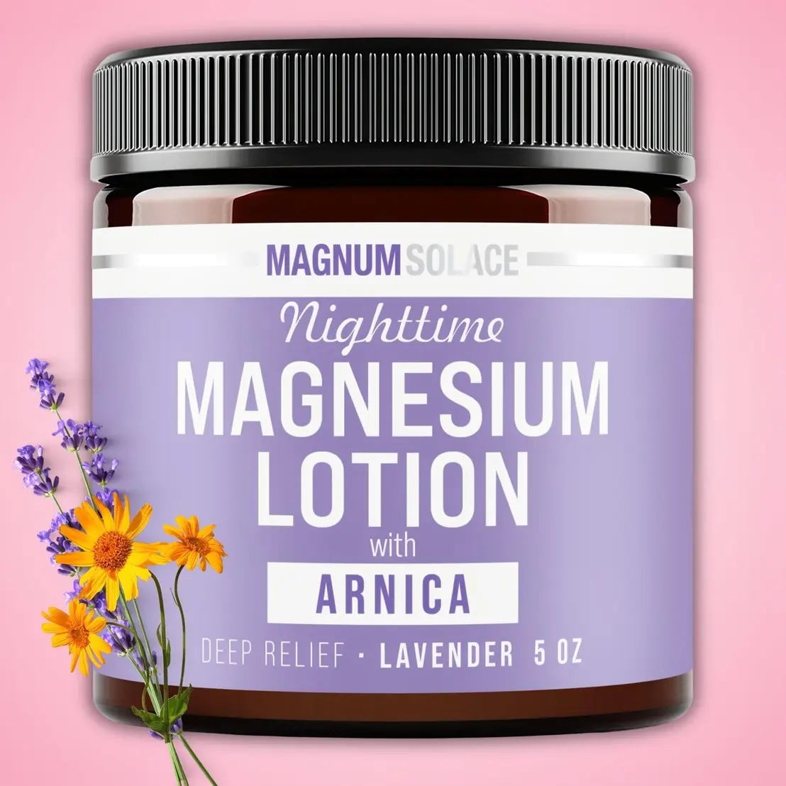 Magnum Solace Night time Magnesium Lotion with Arnica - Lavender