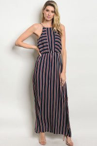 Thumbnail: Cait Sleeveless Striped Maxi Dress