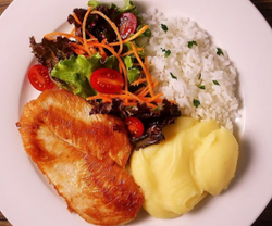 filet de frago com pure de batatas