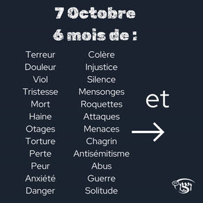 6 mois : 7 Octobre - 7 Avril