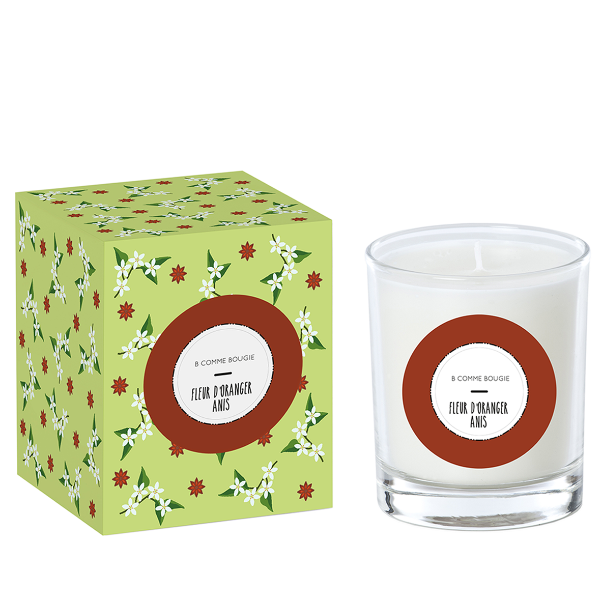 Bougie “Anis & Fleur d'Oranger“