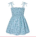 Light Blue Sundress with White Flowers
