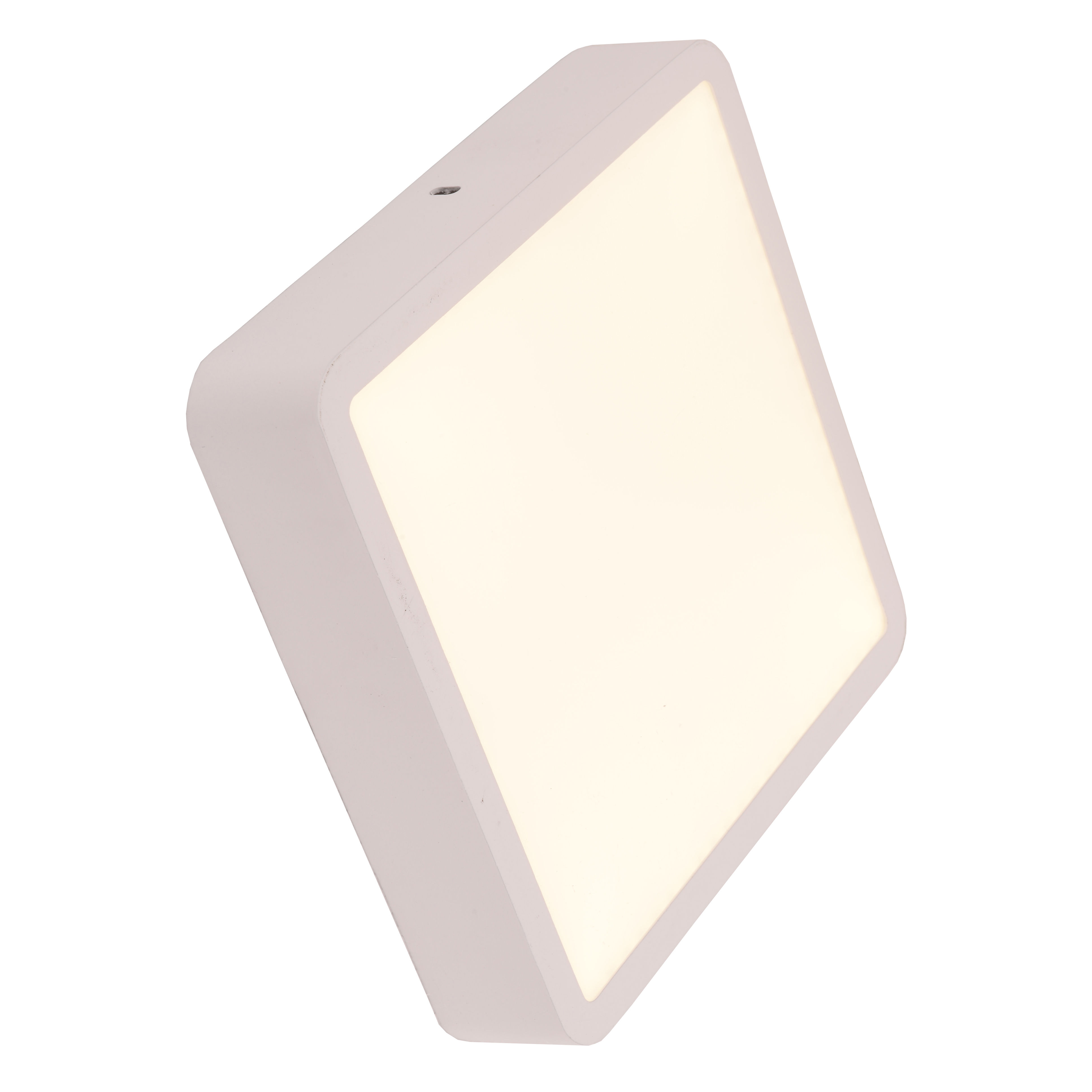 Aperture Matte White Integrated LED Square Wall Sconce / Ceiling Light