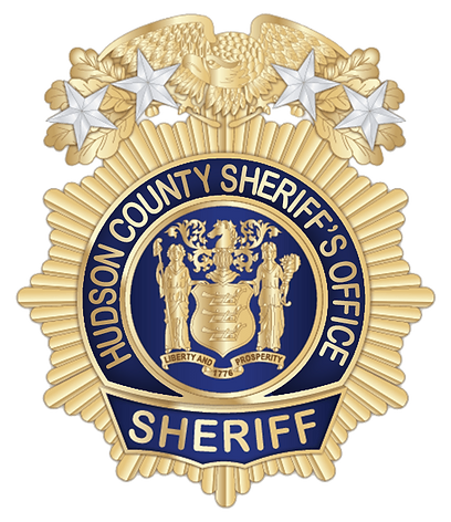 Sheriff Hudson County Badge Sticker - Car Decal