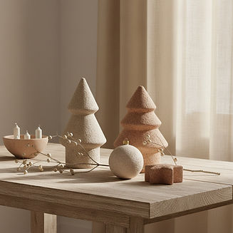 montone, sandstone minimalistic inspired holiday theme realistic imagery think muted tone