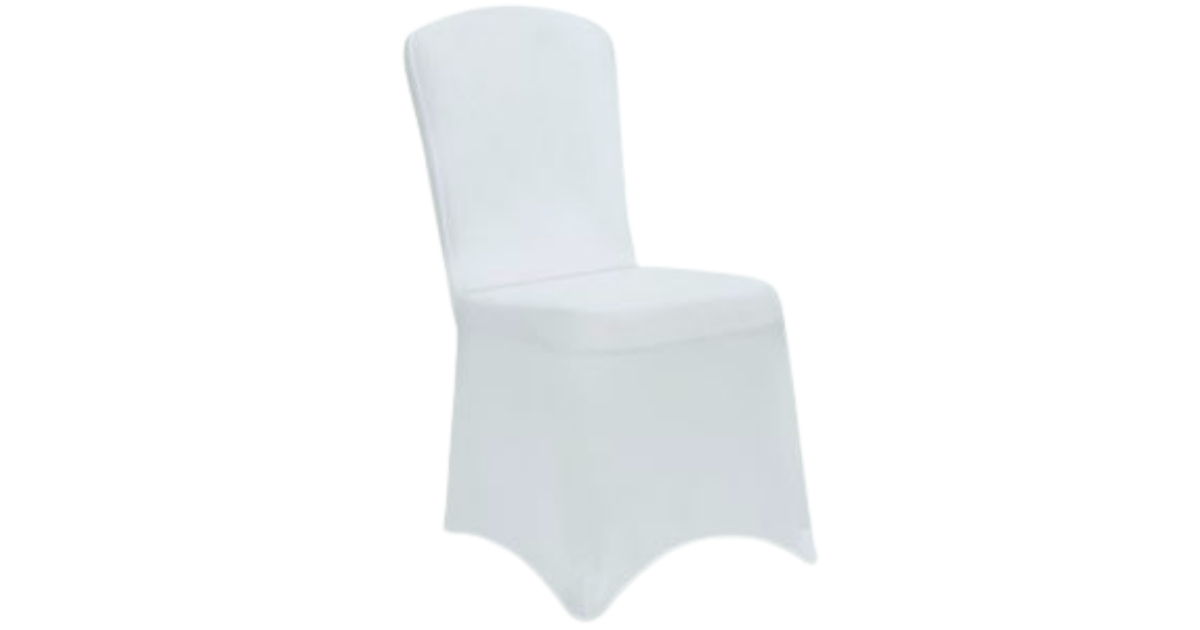 HOUSSE DE CHAISE EN LYCRA BLANC
