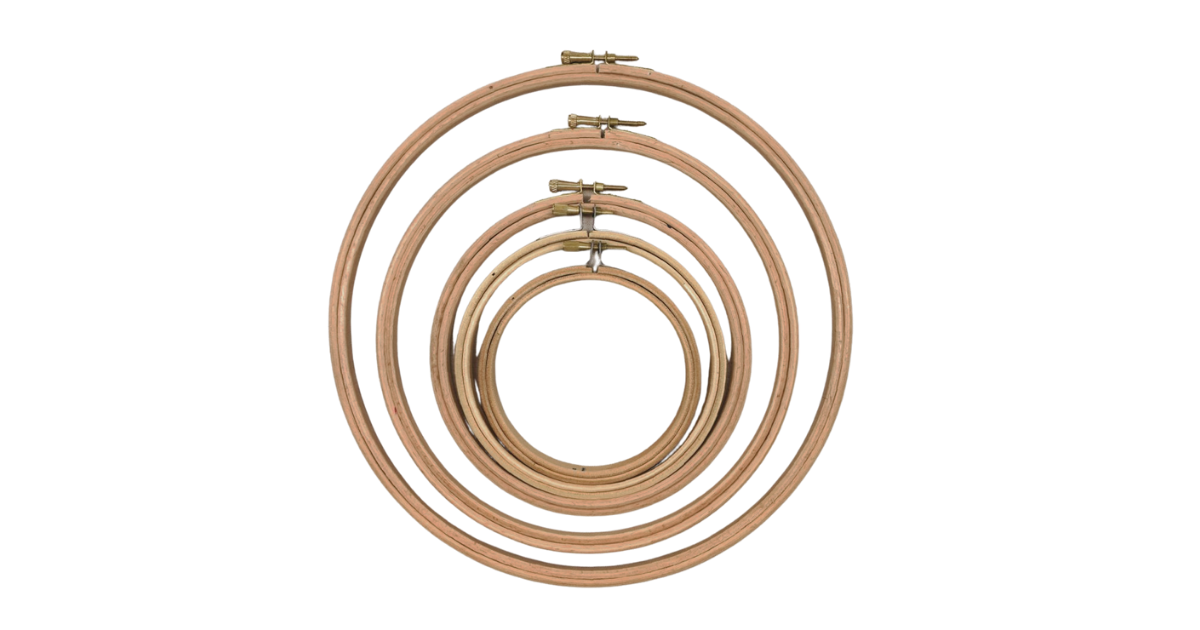 LOT DE 12 CERCLES A FLEURIR EN BOIS ( FLOWER HOOP )