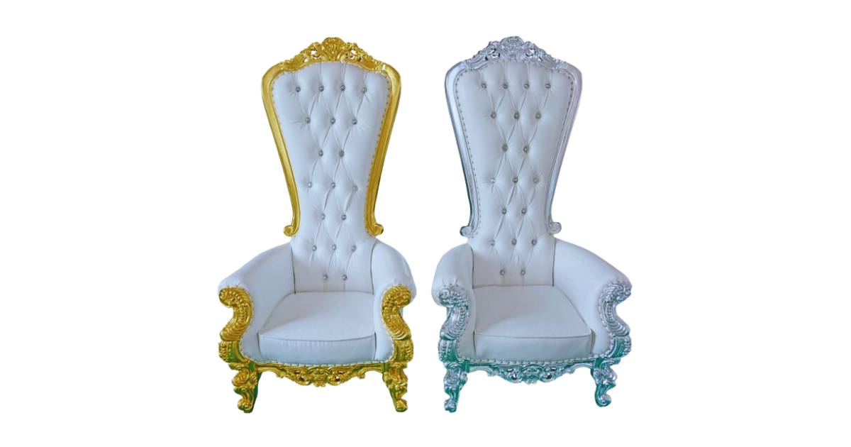 TRÔNE DE MARIAGE OR OU ARGENT