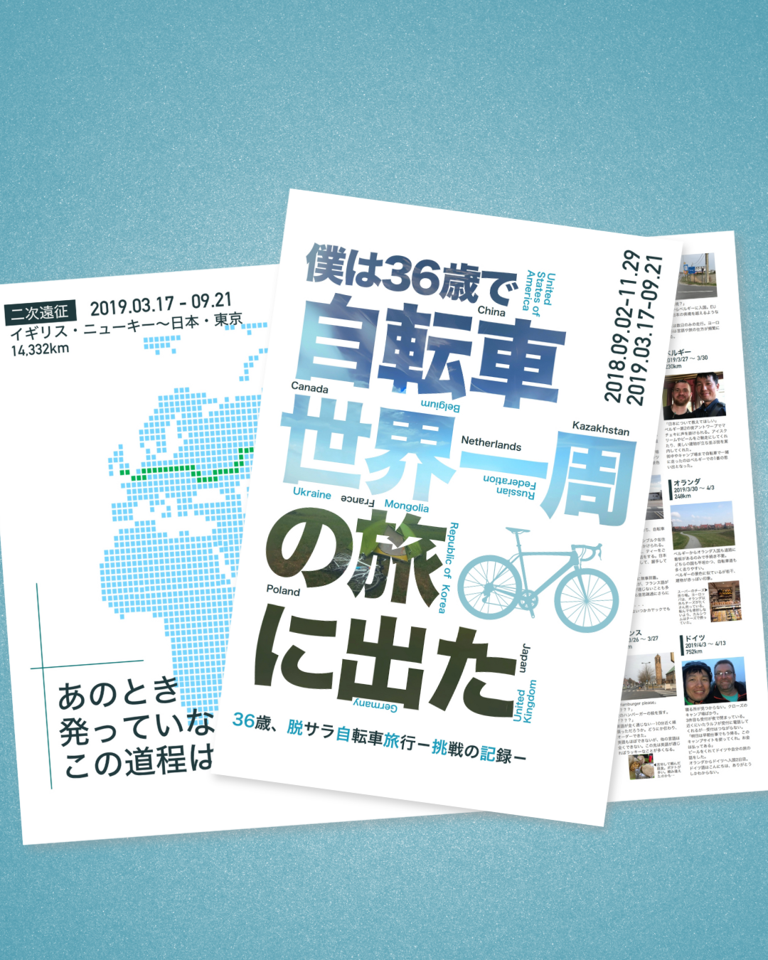 【タブロイド旅行記】僕は36歳で自転車世界一周の旅に出た 36歳、脱サラ自転車旅行−挑戦の記録−