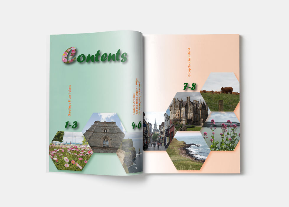 Travelista Contents Page