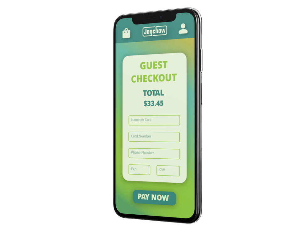 JagChow Guest Checkout Page