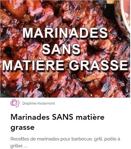 Marinades sans matière grasse