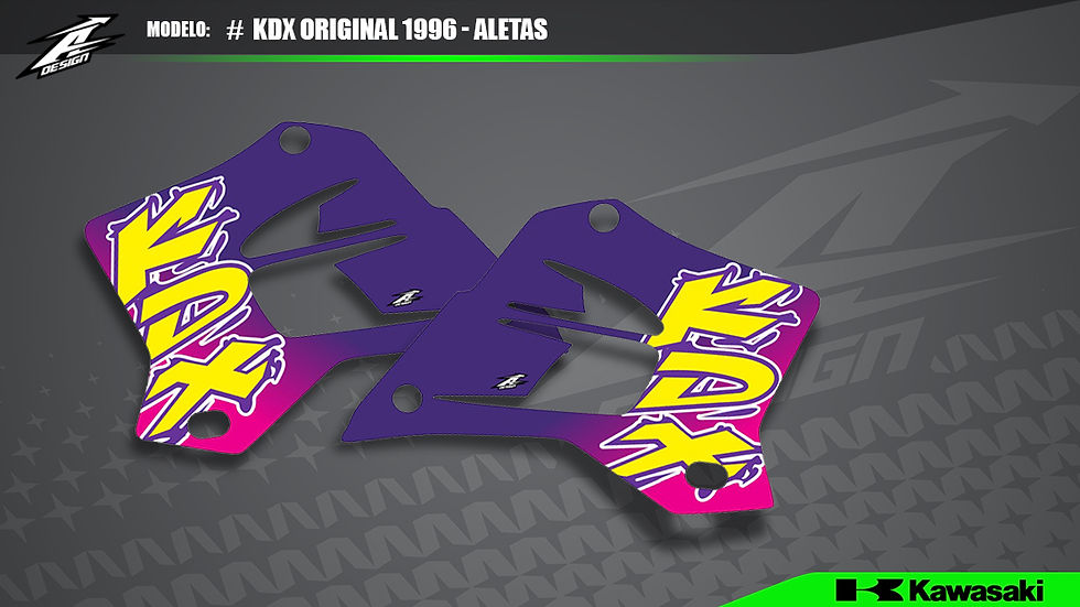 KDX Réplica Original 1996 - Aletas