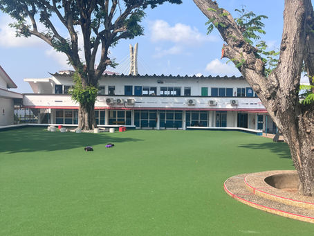 St. Saviour's School with the Lekki Bridge