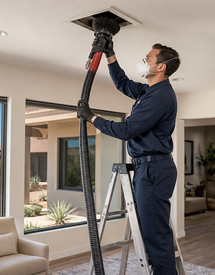 residential air duct cleaning in henderson by Elite tile and grout technician