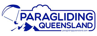 Paragliding Queensland Logo Blue with we