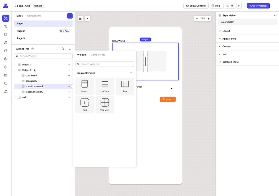 widgets