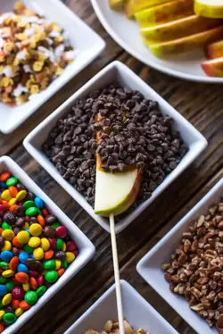 Caramel Apple dipping station