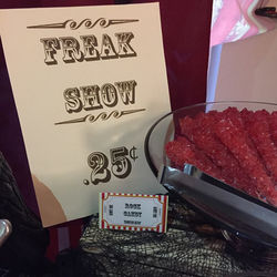 Freak Show Candy Buffet
