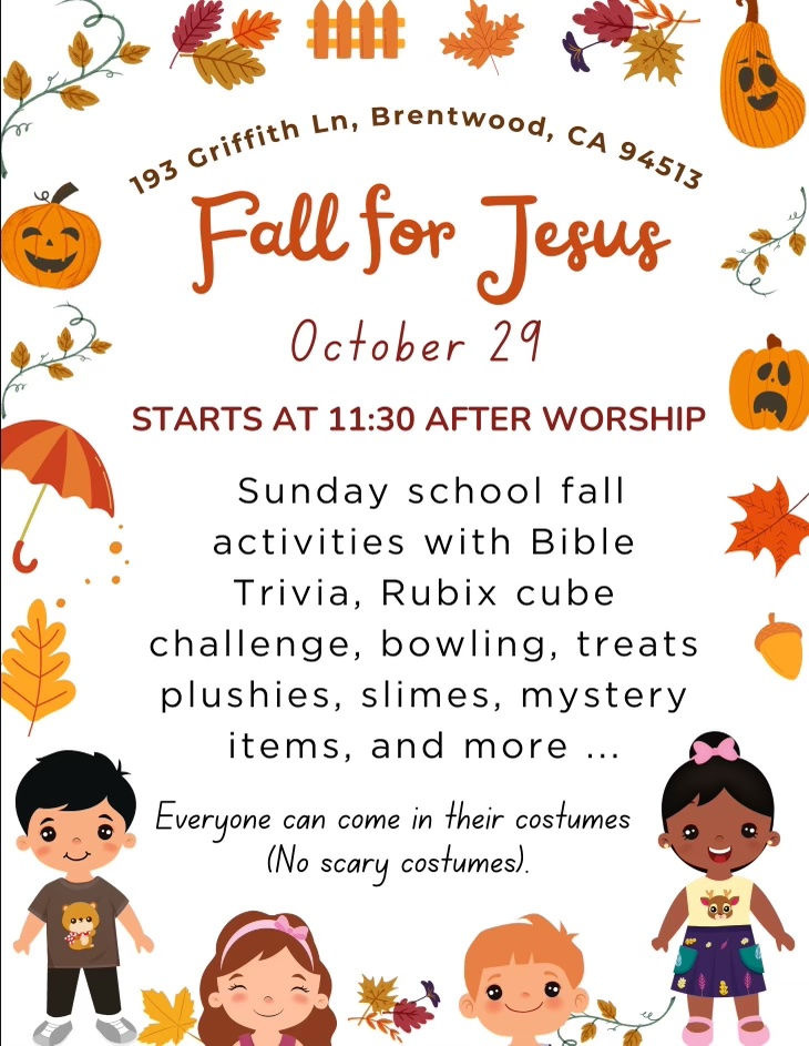Kid's Ministry Fall For Jesus